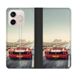 Housse Cuir Portefeuille Pour Honor 600 Lite 5G Ferrari F50