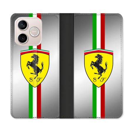 Housse Cuir Portefeuille Pour Honor 600 Lite 5G Ferrari Ligne