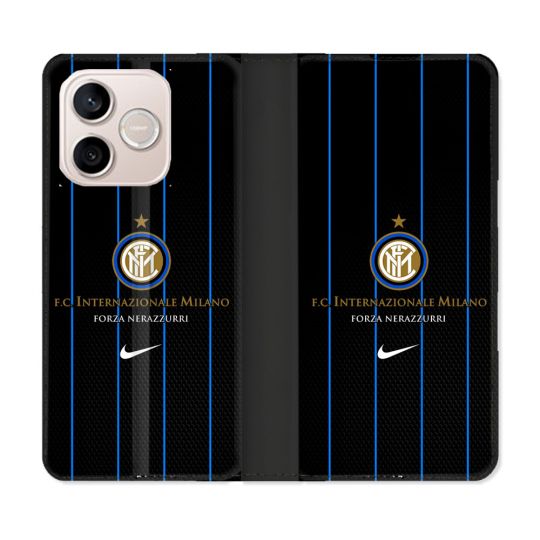 Housse Cuir Portefeuille Pour Honor 600 Lite 5G Foot Inter Milan