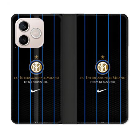 Housse Cuir Portefeuille Pour Honor 600 Lite 5G Foot Inter Milan