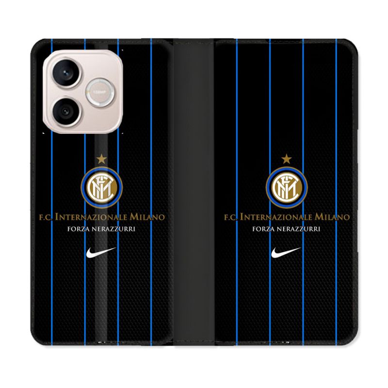 Housse Cuir Portefeuille Pour Honor 600 Lite 5G Foot Inter Milan