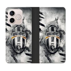 Housse Cuir Portefeuille Pour Honor 600 Lite 5G Foot Juventus Turin