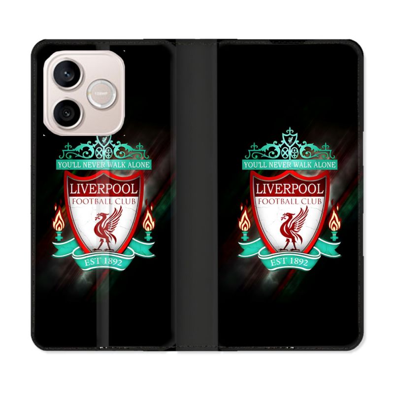 Housse Cuir Portefeuille Pour Honor 600 Lite 5G Foot Liverpool