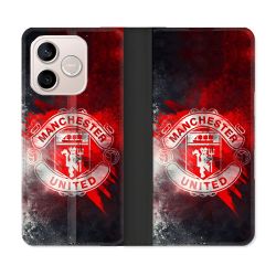 Housse Cuir Portefeuille Pour Honor 600 Lite 5G Foot Manchester United
