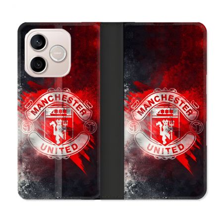 Housse Cuir Portefeuille Pour Honor 600 Lite 5G Foot Manchester United
