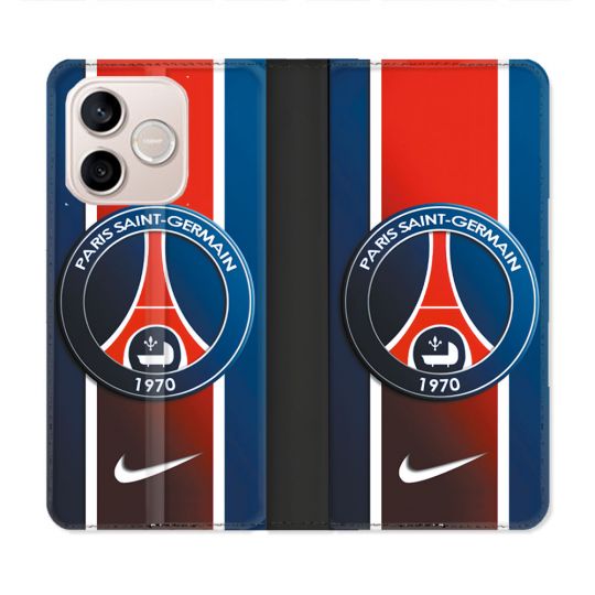 Housse Cuir Portefeuille Pour Honor 600 Lite 5G Foot PSG 1970