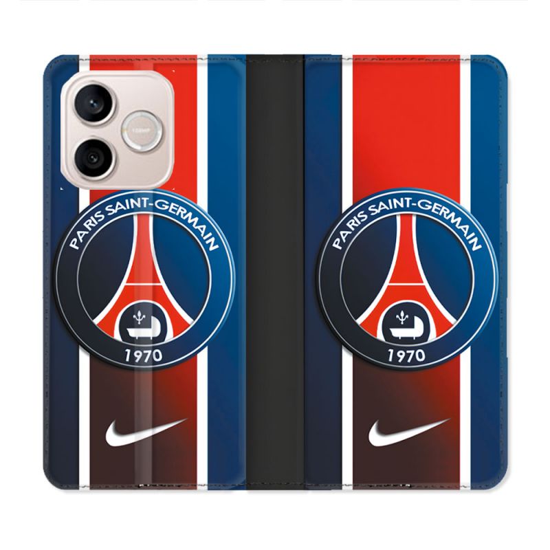 Housse Cuir Portefeuille Pour Honor 600 Lite 5G Foot PSG 1970