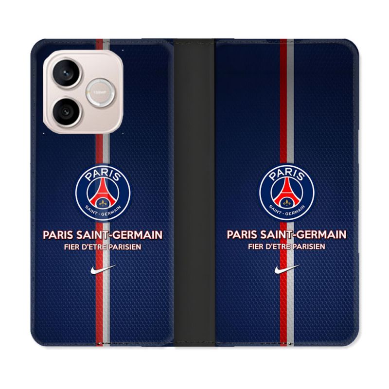Housse Cuir Portefeuille Pour Honor 600 Lite 5G Foot PSG Fier