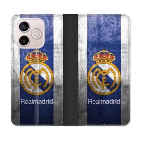 Housse Cuir Portefeuille Pour Honor 600 Lite 5G Foot Real Madrid
