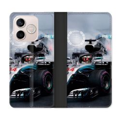 Housse Cuir Portefeuille Pour Honor 600 Lite 5G Formule 1 F1 Mercedes Petronas