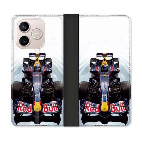 Housse Cuir Portefeuille Pour Honor 600 Lite 5G Formule 1 F1 Red Bull