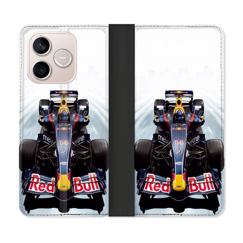 Housse Cuir Portefeuille Pour Honor 600 Lite 5G Formule 1 F1 Red Bull