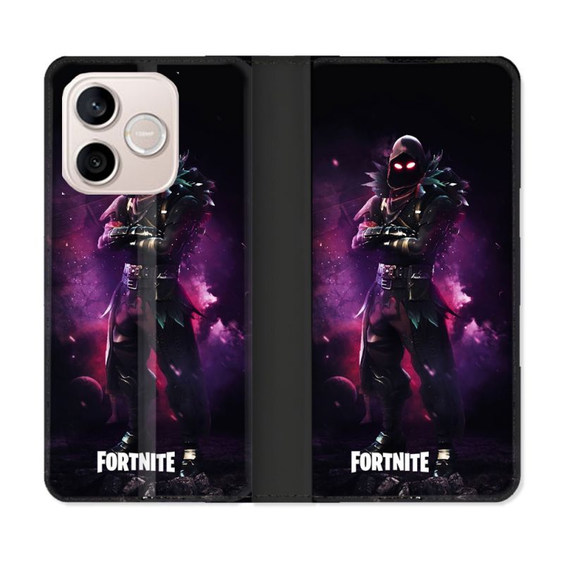 Housse Cuir Portefeuille Pour Honor 600 Lite 5G Fortnite Raven