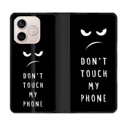 Housse Cuir Portefeuille Pour Honor 600 Lite 5G Humour Don't Touch