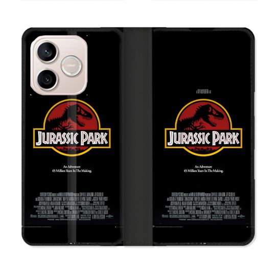 Housse Cuir Portefeuille Pour Honor 600 Lite 5G Jurassic Park Affiche