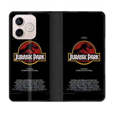 Housse Cuir Portefeuille Pour Honor 600 Lite 5G Jurassic Park Affiche