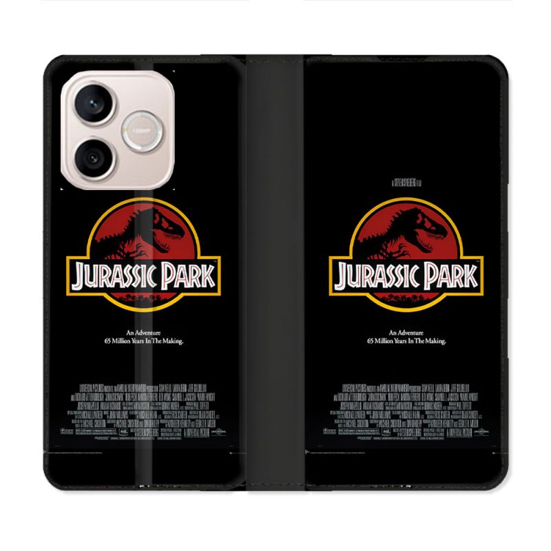 Housse Cuir Portefeuille Pour Honor 600 Lite 5G Jurassic Park Affiche