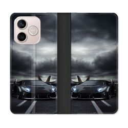 Housse Cuir Portefeuille Pour Honor 600 Lite 5G Lamborghini Avion