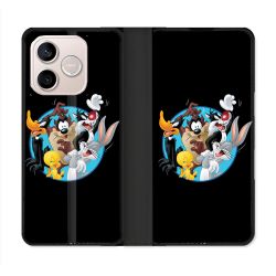 Housse Cuir Portefeuille Pour Honor 600 Lite 5G Looney Tunes
