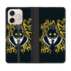 Housse Cuir Portefeuille Pour Honor 600 Lite 5G Manga Assassination Classroom Kuro Noir