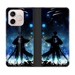 Housse Cuir Portefeuille Pour Honor 600 Lite 5G Manga Attaque Titans Levi