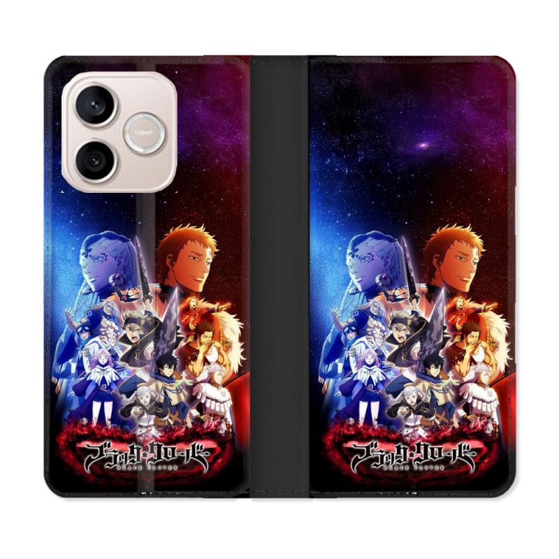 Housse Cuir Portefeuille Pour Honor 600 Lite 5G Manga Black Clover Affiche