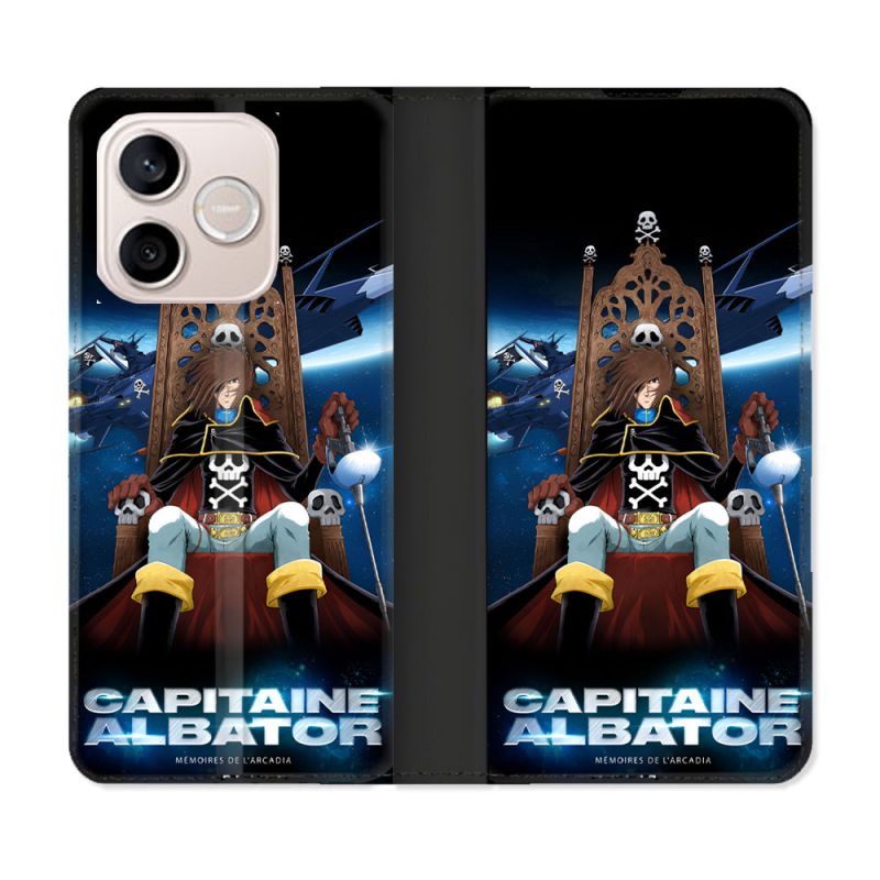 Housse Cuir Portefeuille Pour Honor 600 Lite 5G Manga Capitaine Albator