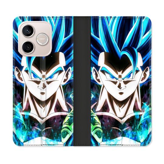 Housse Cuir Portefeuille Pour Honor 600 Lite 5G Manga Dragon Ball Gogeta Visage