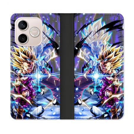 Housse Cuir Portefeuille Pour Honor 600 Lite 5G Manga Dragon Ball Sangohan Duo