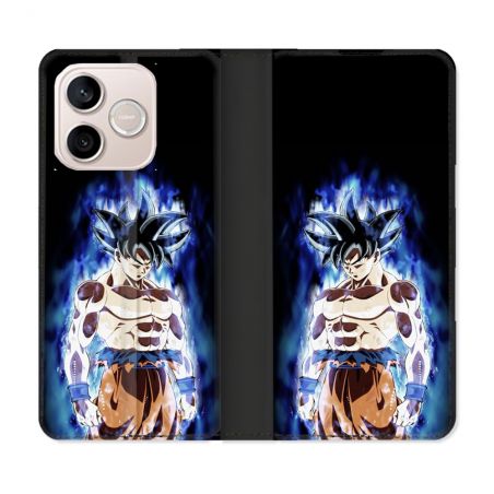 Housse Cuir Portefeuille Pour Honor 600 Lite 5G Manga Dragon Ball Sangoku Noir