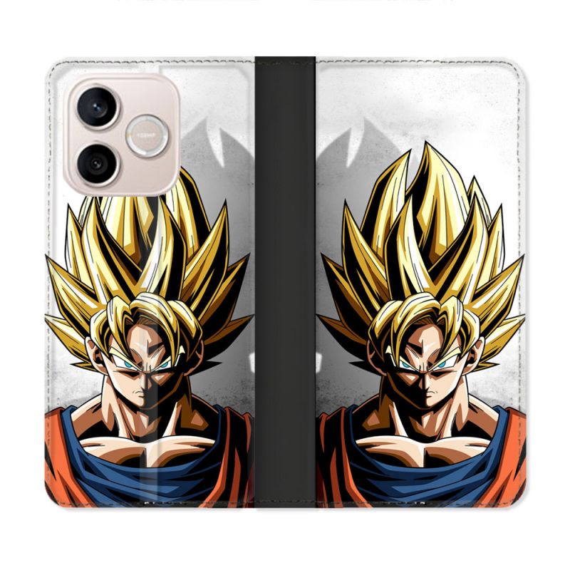 Housse Cuir Portefeuille Pour Honor 600 Lite 5G Manga Dragon Ball Sangoku Portrait