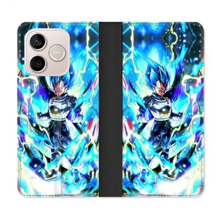 Housse Cuir Portefeuille Pour Honor 600 Lite 5G Manga Dragon Ball Vegeta Bleu
