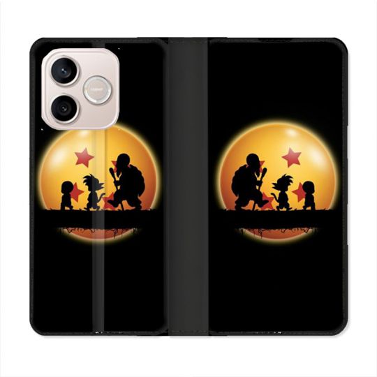 Housse Cuir Portefeuille Pour Honor 600 Lite 5G Manga Dragon Ball Vintage