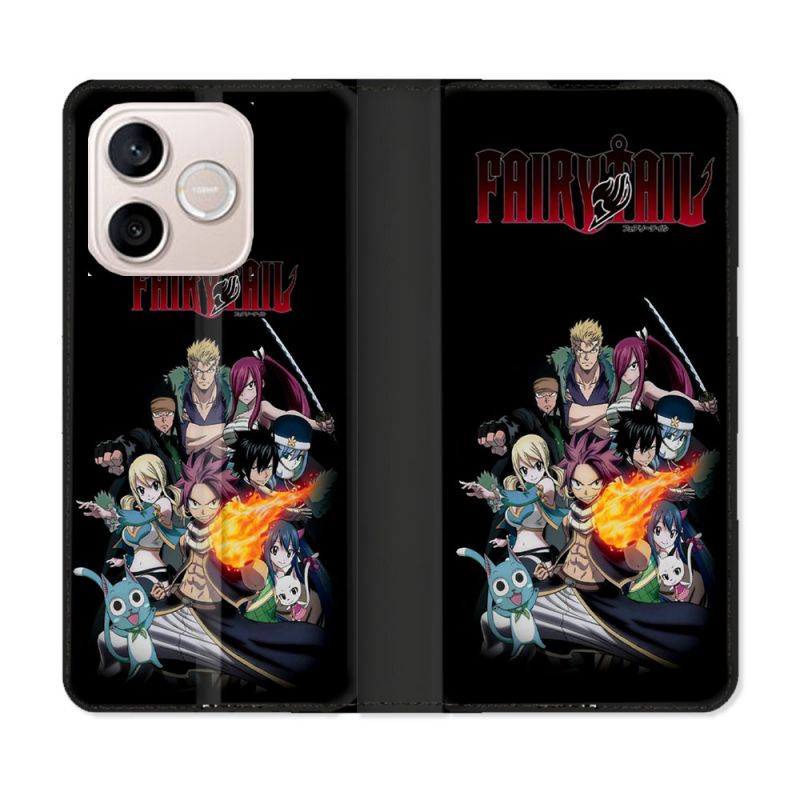 Housse Cuir Portefeuille Pour Honor 600 Lite 5G Manga Fairy Tail Logo Team