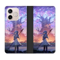 Housse Cuir Portefeuille Pour Honor 600 Lite 5G Manga Frieren