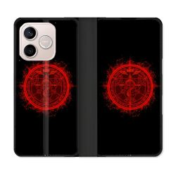 Housse Cuir Portefeuille Pour Honor 600 Lite 5G Manga Fullmetal Alchemist Logo
