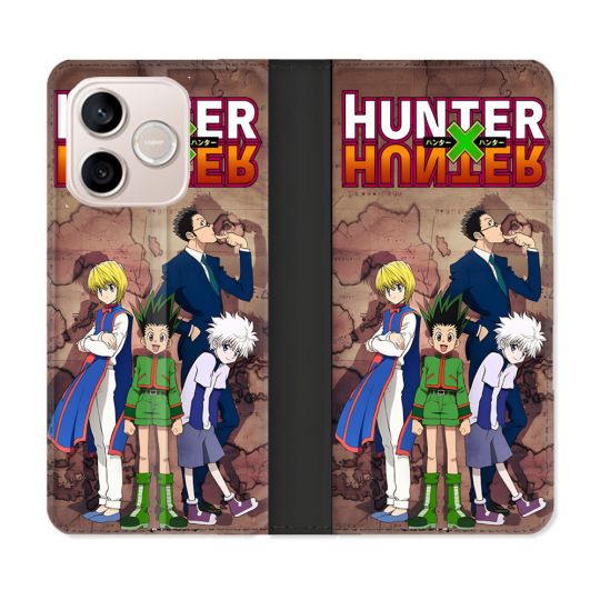 Housse Cuir Portefeuille Pour Honor 600 Lite 5G Manga Hunter X Hunter Vintage