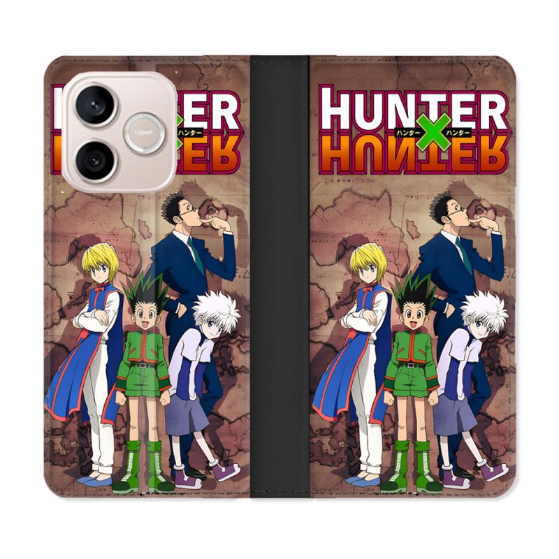 Housse Cuir Portefeuille Pour Honor 600 Lite 5G Manga Hunter X Hunter Vintage