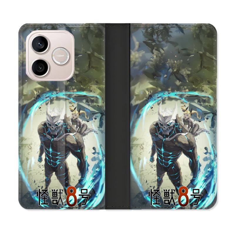 Housse Cuir Portefeuille Pour Honor 600 Lite 5G Manga Kaiju N° 8 Kafka Hibino