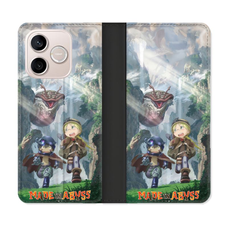 Housse Cuir Portefeuille Pour Honor 600 Lite 5G Manga Made In Abyss Affiche