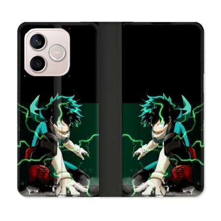 Housse Cuir Portefeuille Pour Honor 600 Lite 5G Manga My Hero Academia Deku