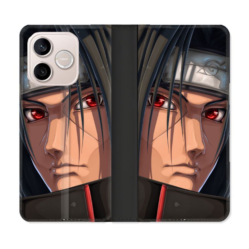 Housse Cuir Portefeuille Pour Honor 600 Lite 5G Manga Naruto Itachi Visage