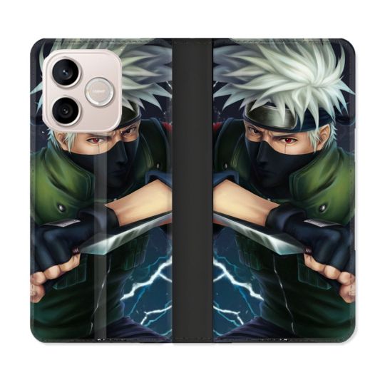 Housse Cuir Portefeuille Pour Honor 600 Lite 5G Manga Naruto Kakashi