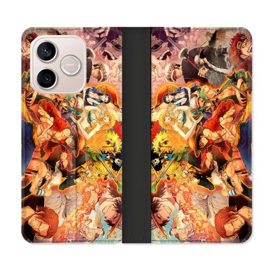 Housse Cuir Portefeuille Pour Honor 600 Lite 5G Manga One Piece Nakama