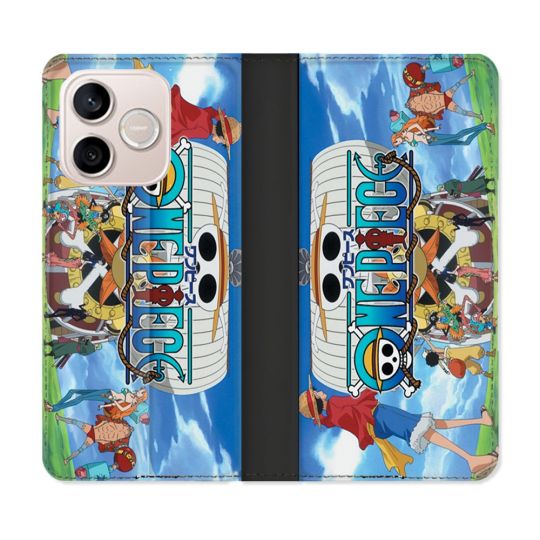 Housse Cuir Portefeuille Pour Honor 600 Lite 5G Manga One Piece Sunny