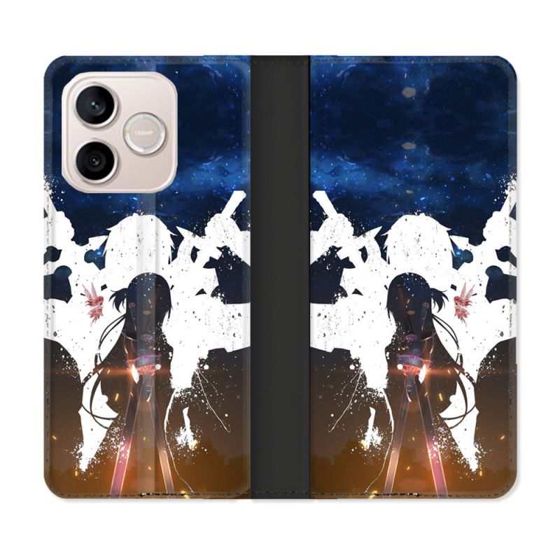 Housse Cuir Portefeuille Pour Honor 600 Lite 5G Manga SAO sword Art Online Asuna