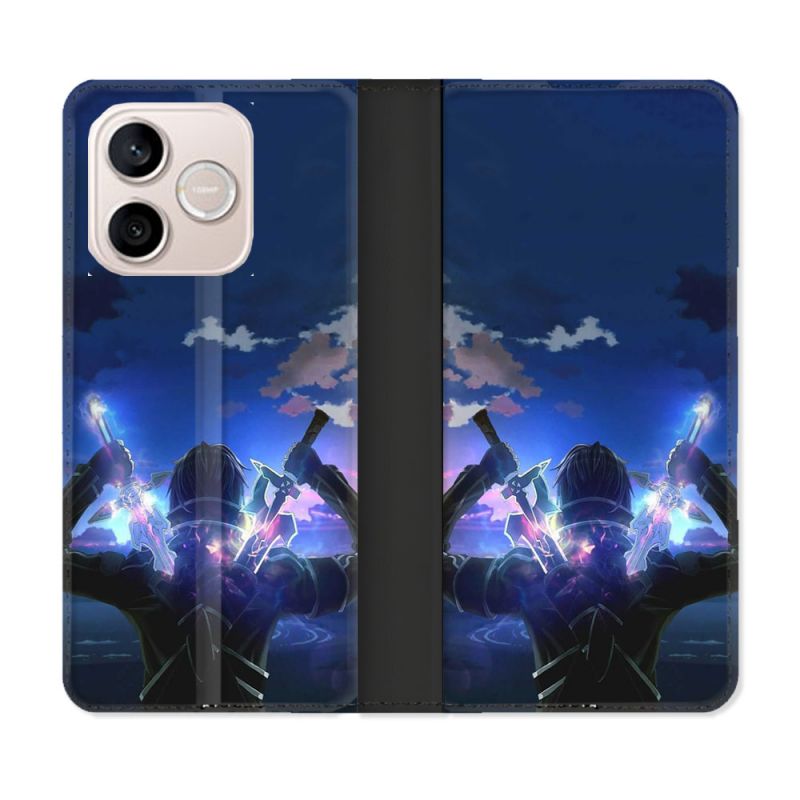 Housse Cuir Portefeuille Pour Honor 600 Lite 5G Manga SAO sword Art Online Epee