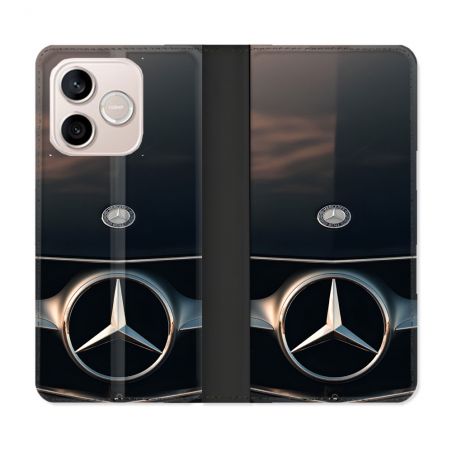 Housse Cuir Portefeuille Pour Honor 600 Lite 5G Mercedes Calendre