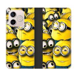Housse Cuir Portefeuille Pour Honor 600 Lite 5G Minions Groupe