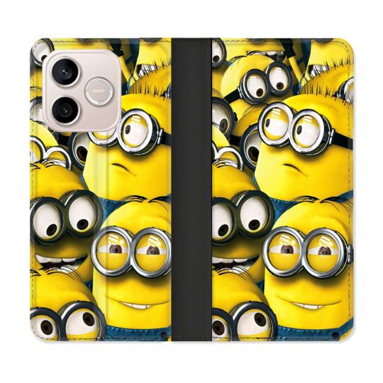 Housse Cuir Portefeuille Pour Honor 600 Lite 5G Minions Groupe